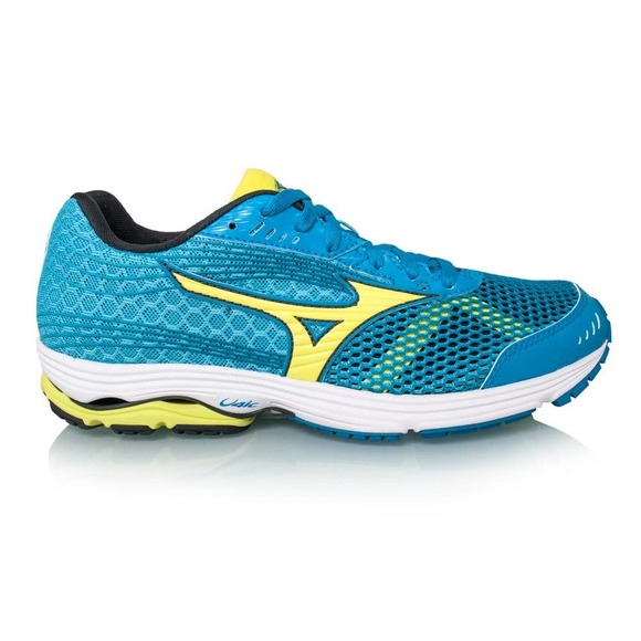 Mizuno Wave Sayonara 3 Running Sneaker 7.5 Turquoise/Yellow - Picture 3 of 14